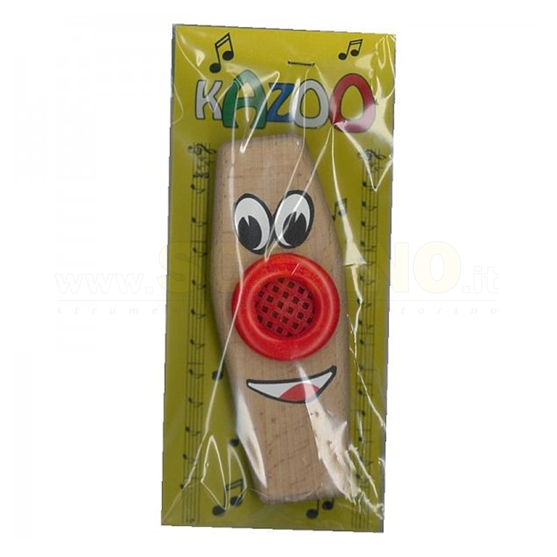 Kazoo KA 2 Plaschke in Legno con disegno occhi CAZOO