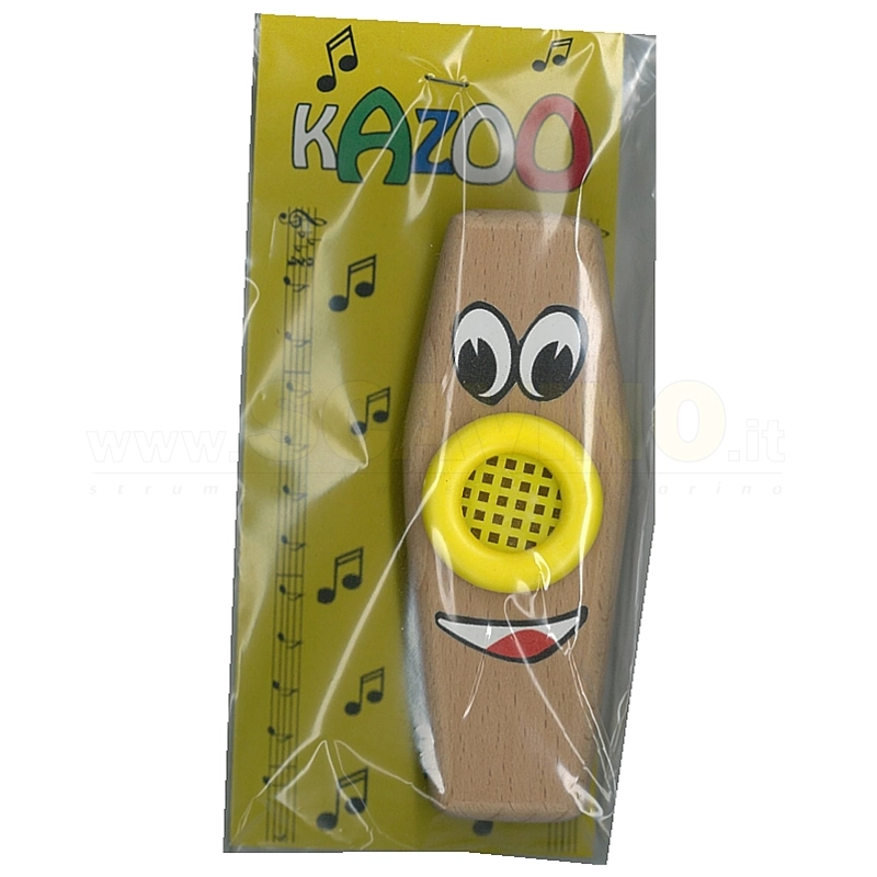 Kazoo KA 2 Plaschke in Legno con disegno occhi CAZOO