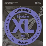 D'Addario ECG24 Muta Corde Chitarra Elettrica Flat 11-50