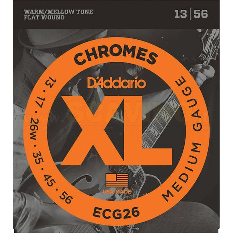 D'addario ECG26 Set Corde Chitarra Elettrica e Hawaiian Lap Steel Flat 13-56