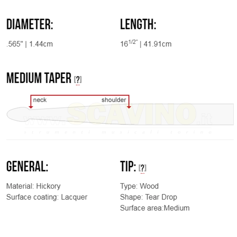 Vic Firth X5A Extreme Bacchette American Classic