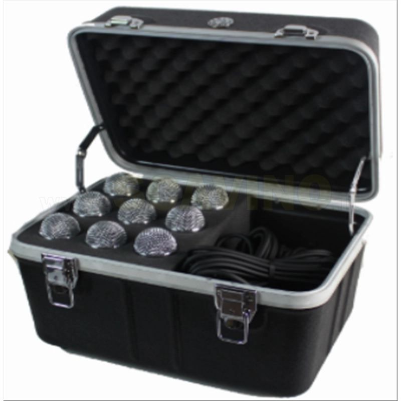 Huiyou ABS MIC-9 Custodia per 9 microfoni