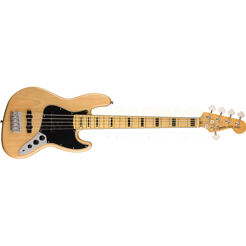 Fender Squier Classic Vibe '70s Jazz Bass® V, Maple Fingerboard, Natural