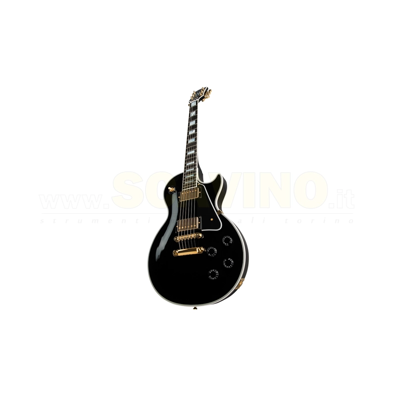 Gibson Les Paul Custom Ebony W/ Ebony Fingerboard Gloss LPC-EBGH1E