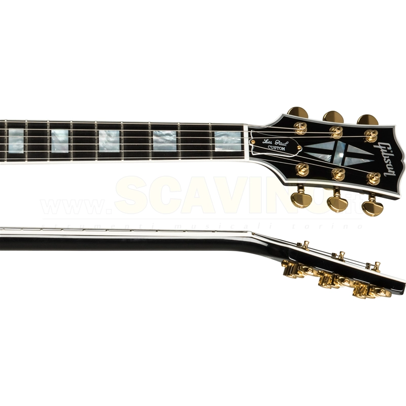 Gibson Les Paul Custom Ebony W/ Ebony Fingerboard Gloss LPC-EBGH1E