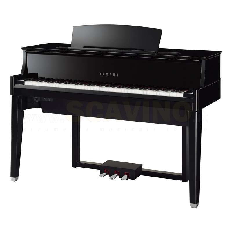 YAMAHA N1X Pianoforte Digitale codino ibrido Nero Lucido
