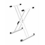 Gravity KSX2W Supporto Tastiera a doppia X Bianco Adam Hall