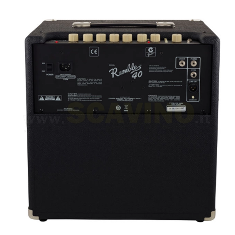 Fender Rumble 40 V3 Combo BLK/SLV 237-0306-900