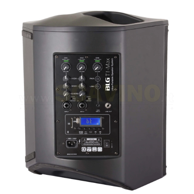 MP Audio T1 Mini Cassa Attiva 200W con Mixer a batteria