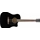 Fender CD60SCE Dreadnought, Walnut Fingerboard, Black 0970113006