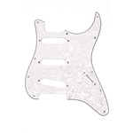 Fender Pickguard, Stratocaster® S/S/S, 11-Hole Mount, White Pearl, 4-Ply