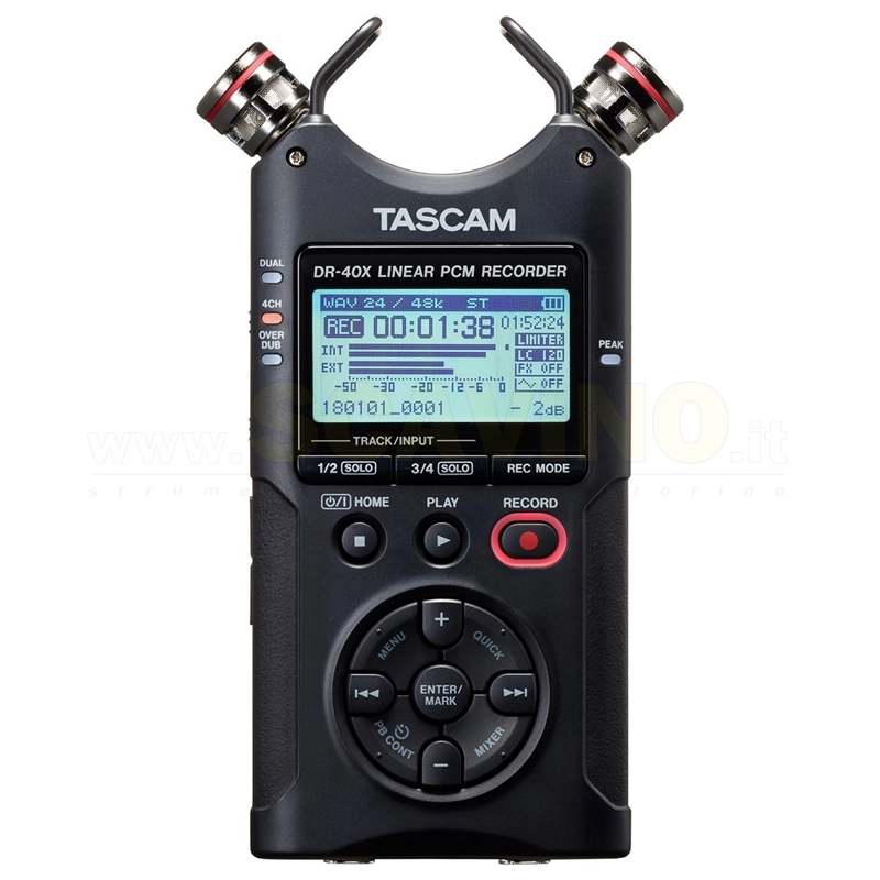 Tascam DR40X Registratore audio a quattro tracce