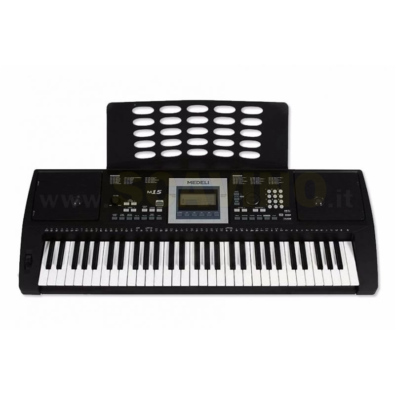 Medeli M15 Tastiera dinamica 61 Tasti 300 suoni, 200 stili, USB