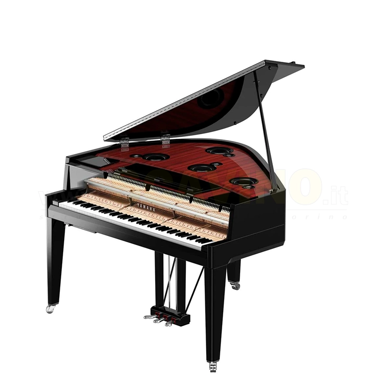 YAMAHA N3X Pianoforte ibrido Avant grand codino nero lucido