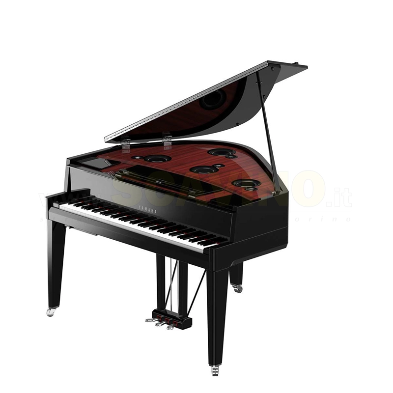 YAMAHA N3X Pianoforte ibrido Avant grand codino nero lucido