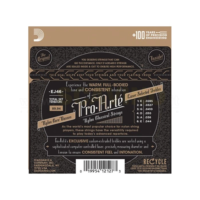 D'addario EJ46 Corde in Nylon per Chitarra Classica Hard