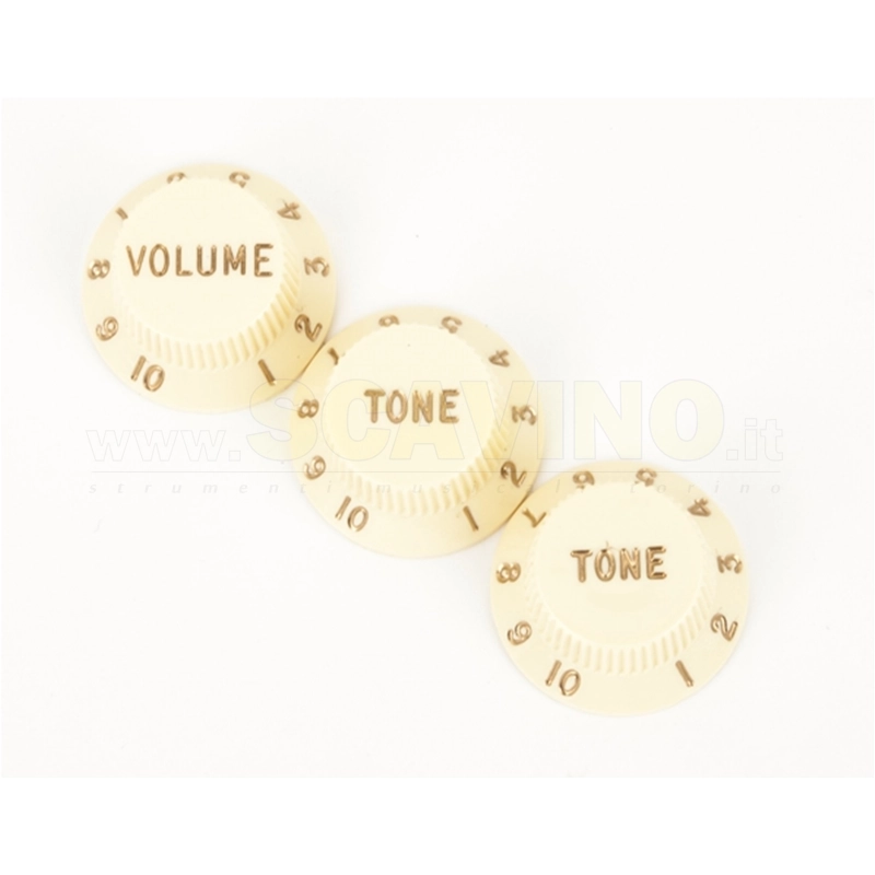 Fender Stratocaster® Knobs, Aged White 0991369000