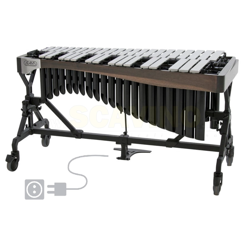 ADAMS VAAT4004S Vibrafono Artist Alpha, 4.0 Oct. (C3-C8), bars 57-38mm, Traveller frame, with motor (40-140rpm),Walnut blavk silver bars