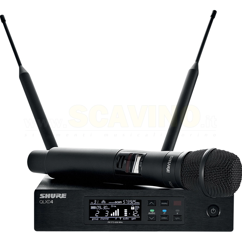 Shure QLXD 24E KSM9 Radiomicrofono Wireless Palmare