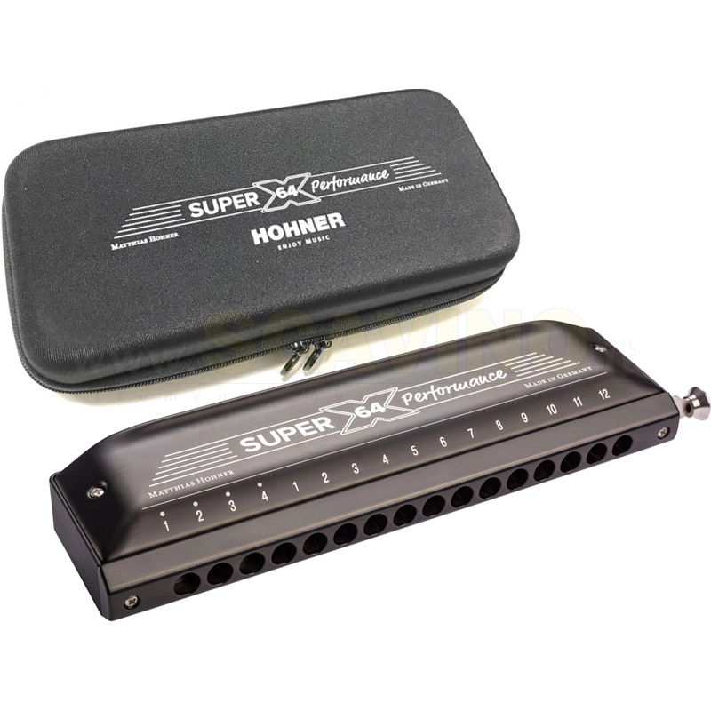 Hohner Armonica Super 64X new version Performance Black Finish