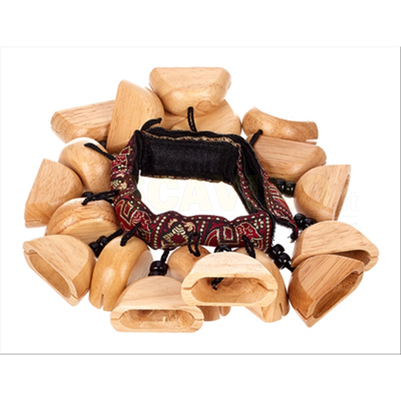 Meinl FR1NT Sonaglio in legno da polso e caviglia