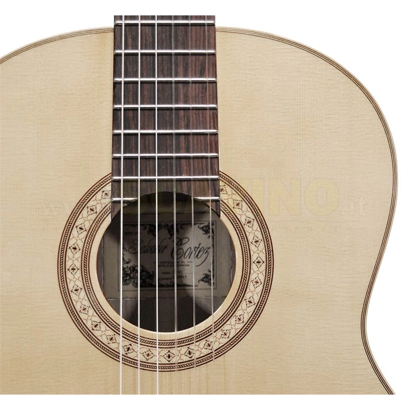 Salvador Cortez CS65 Chitarra classica 4/4 in acero marezzato con Deluxe Gigbag