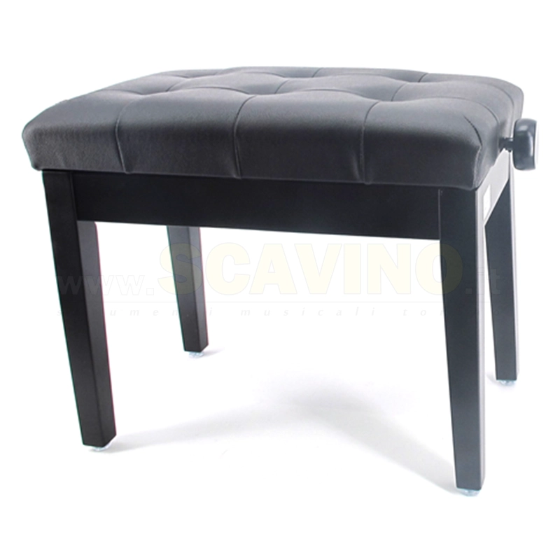 SM Pro panca per pianoforte regolabile nero satinato