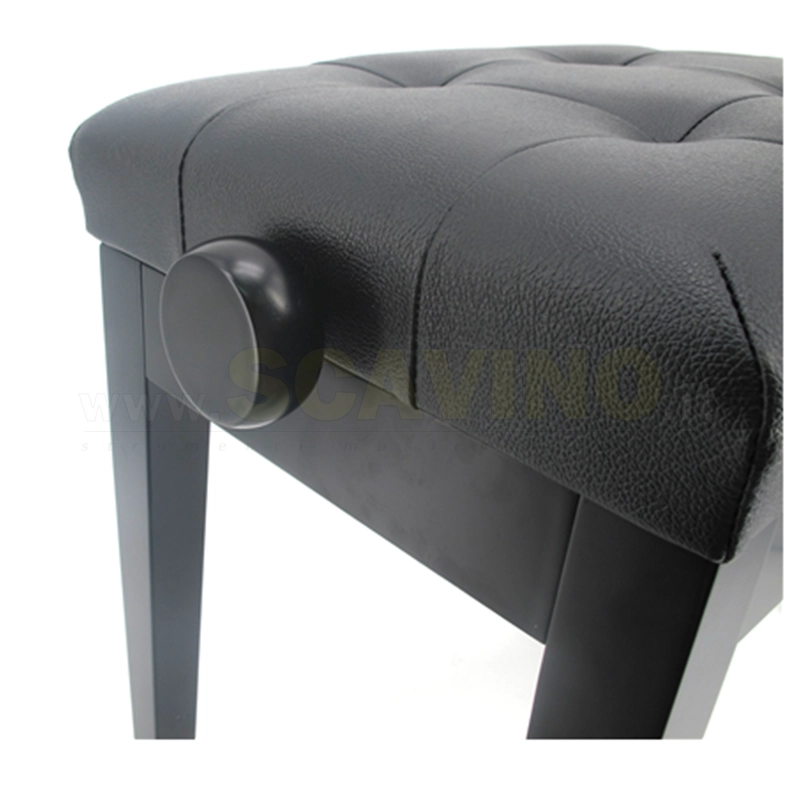 SM Pro panca per pianoforte regolabile nero satinato