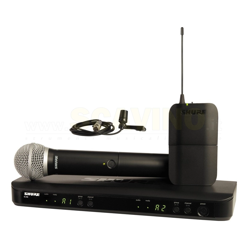 Shure BLX1288E/CVL-T11 Dual Wireless System with PG58 and CVL