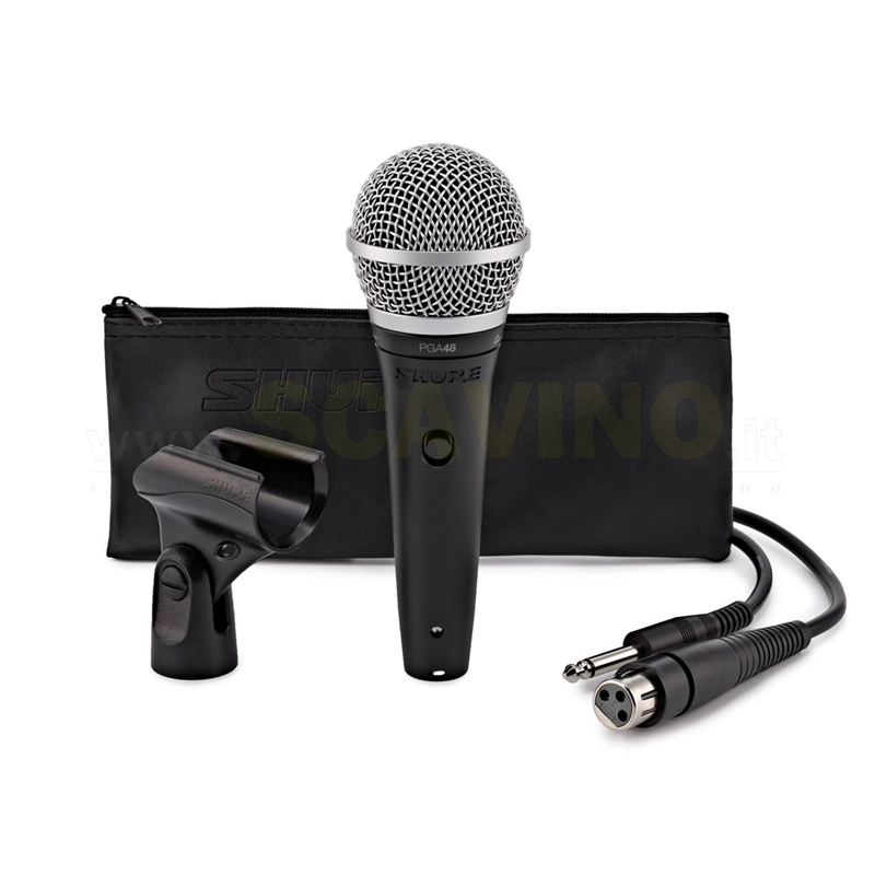 Shure PGA48 XLR Microfono Dinamico per Voce