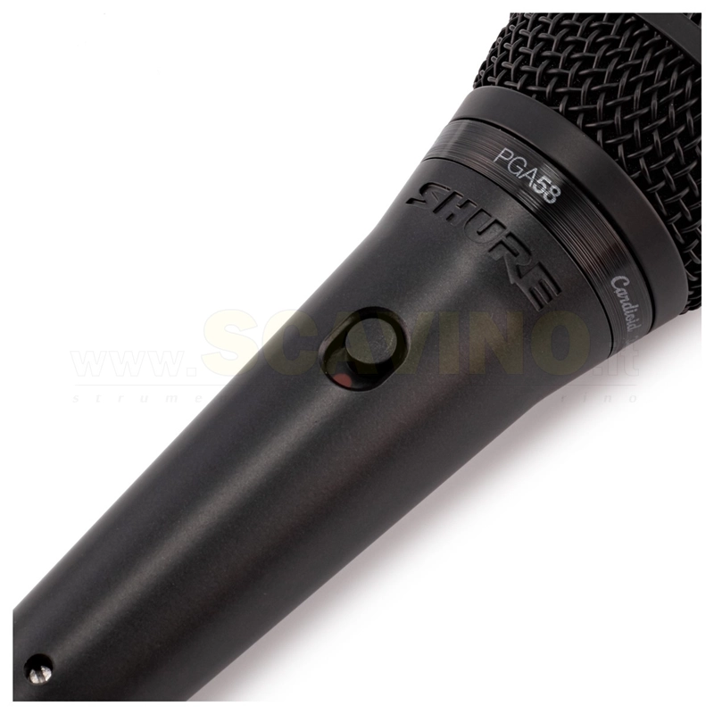 Shure PGA58 XLR Microfono Dinamico per Voce completo di cavo XLR XLR