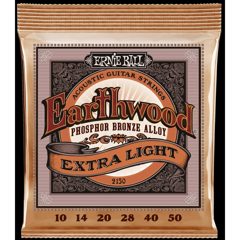 Ernie Ball 2150 Earthwood Acoustic Set Phosphor10-50