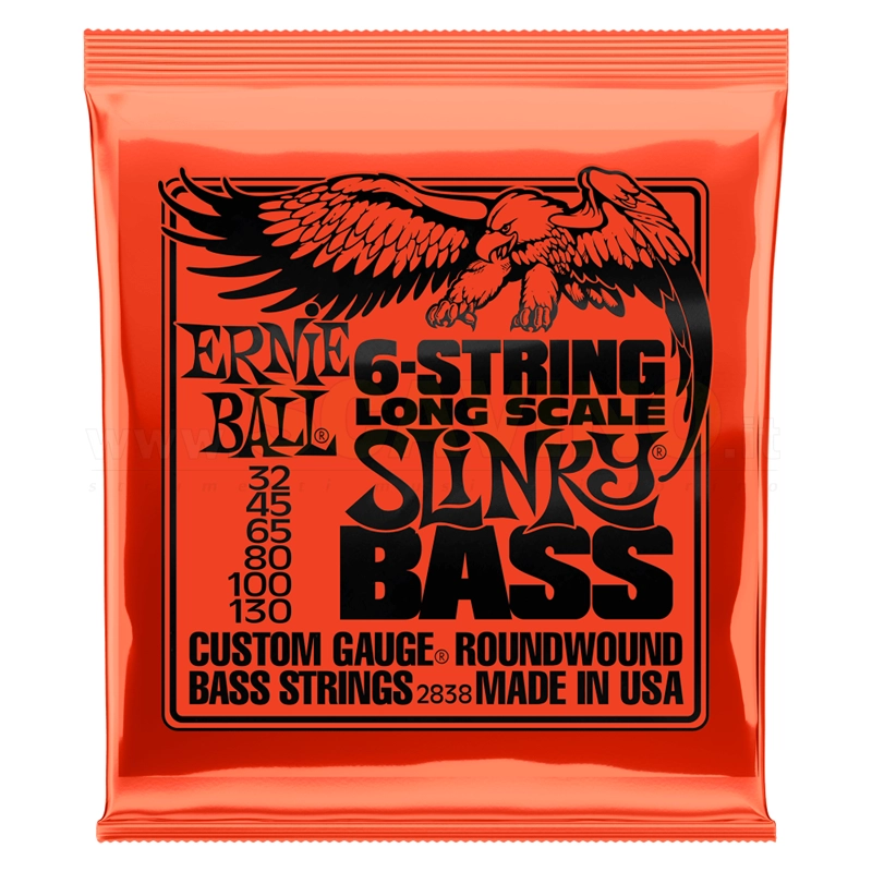 Ernie Ball 2838 Slinky Bass 6 Long Scale Basso 6 Corde 32-130