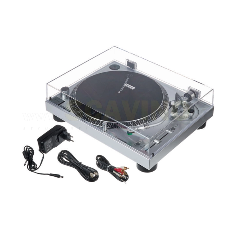 Audio Technica ATLP120X USB SV Giradischi Con Interfaccia USB per Recording Silver
