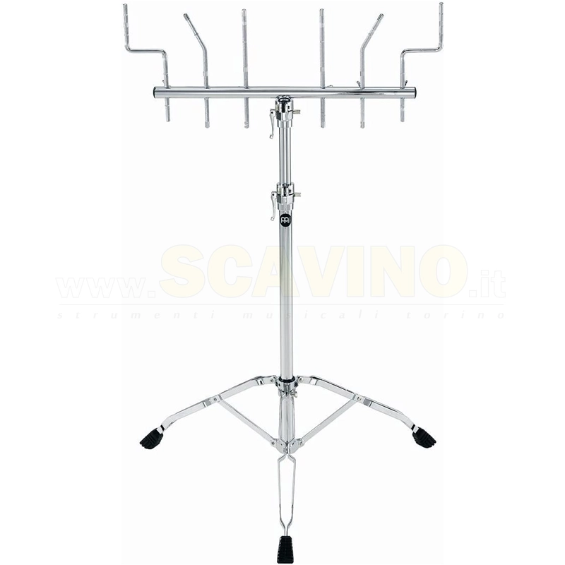 Meinl Percussion TMPS Double Braced Tripod Percussion Stand with 6 Rod Mounts, Chrome