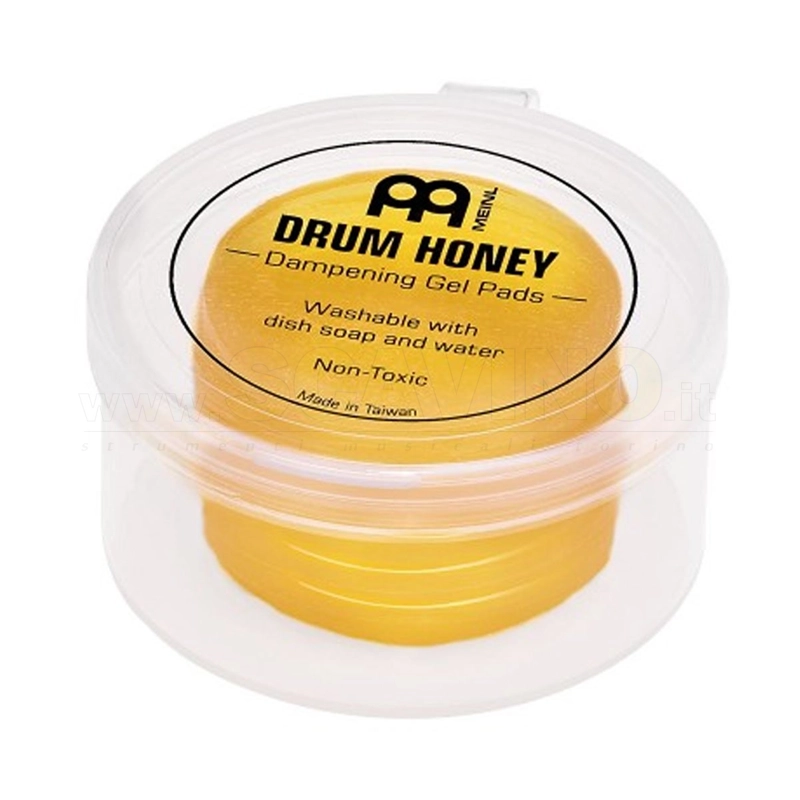 MEINL MDH Drum Honey, sordina per batteria, con cuscinetti damper KEEPDRUM,Pad moongel