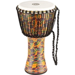 MEINL PADJ2-L-F Djembe 12" con membrana in pelle artificiale, serie Travel, tiraggio a corde
