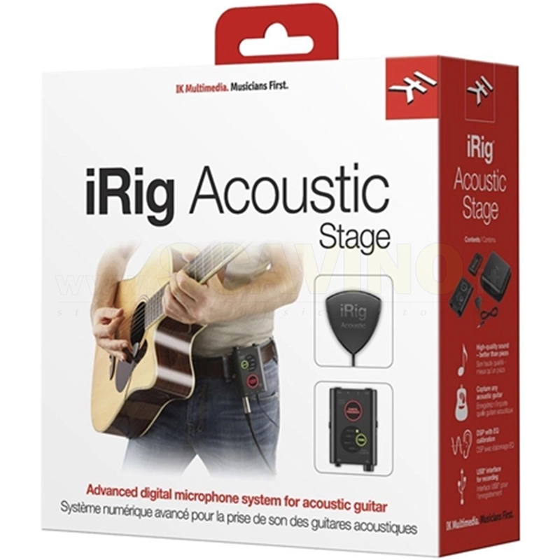 IK Multimedia iRig Acoustic Stage Digital Microphone System per chitarra acustica