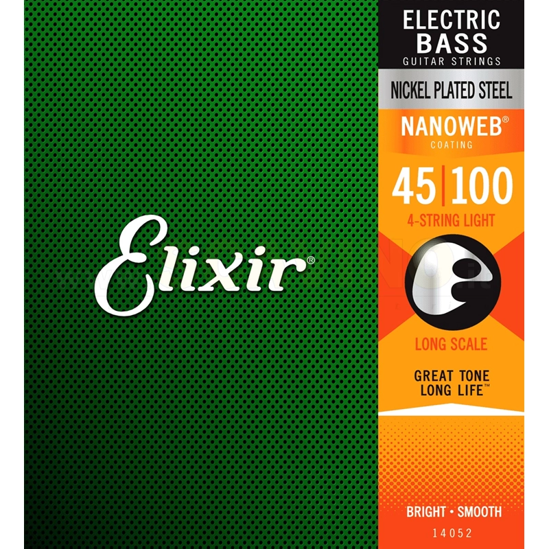 Elixir 14052 Electric Bass Nickel Plated Steel Nanoweb 45-100