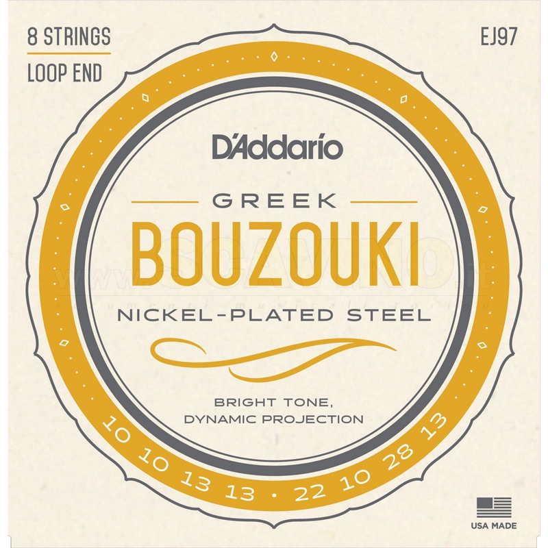 D'addario EJ97 Corde per Bouzouki Greco 8 corde