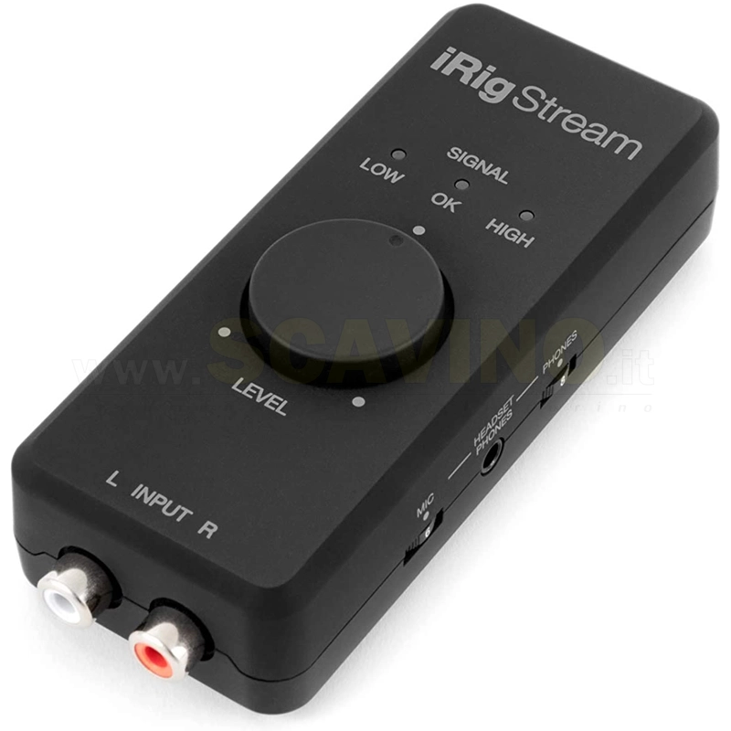 IK Multimedia iRig Stream - Interfaccia audio per streaming iOS, Android e Mac/PC
