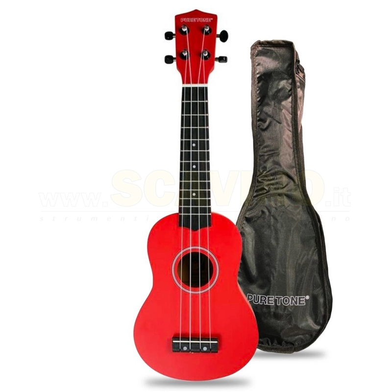 PURE TONE Ukulele Soprano Rosso by Flight