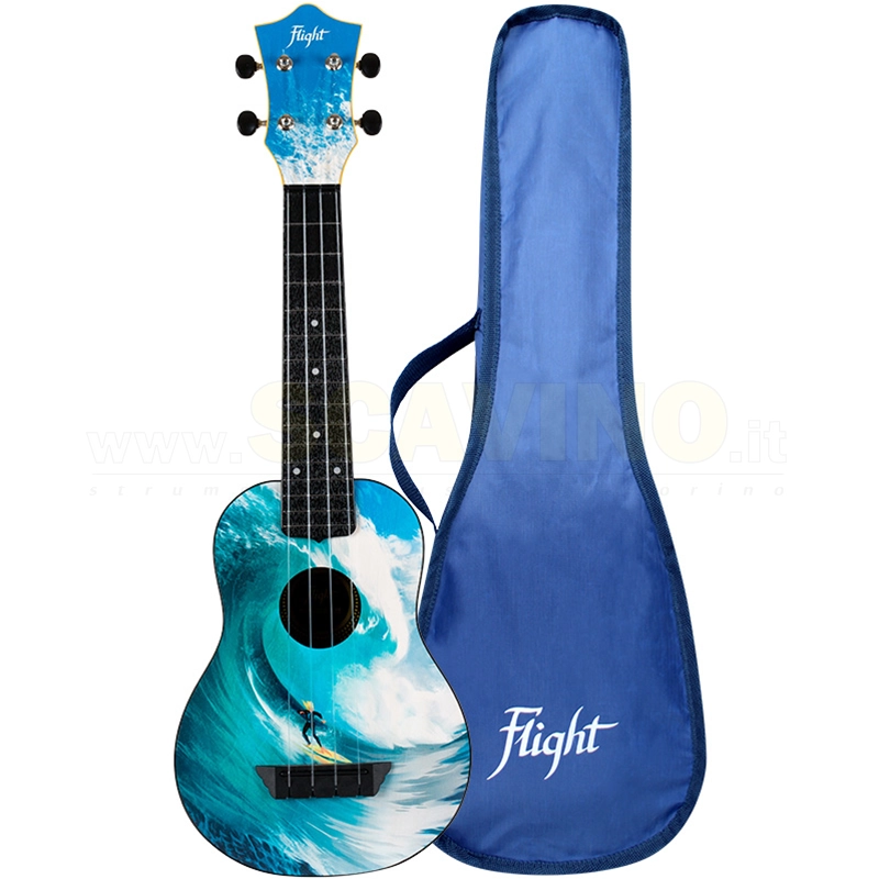 Flight TUS25 Ukulele Soprano Travel Surf
