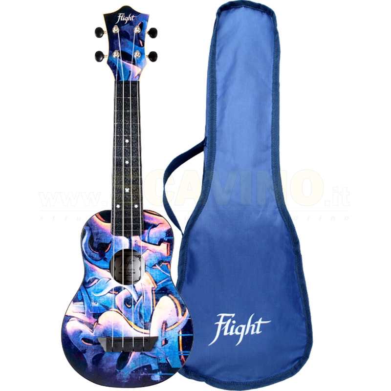 Flight TUS40 ABS Ukulele Soprano Graffiti Travel