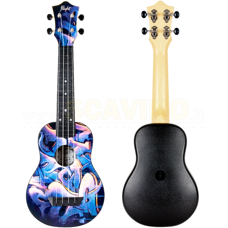 Flight TUS40 ABS Ukulele Soprano Graffiti Travel