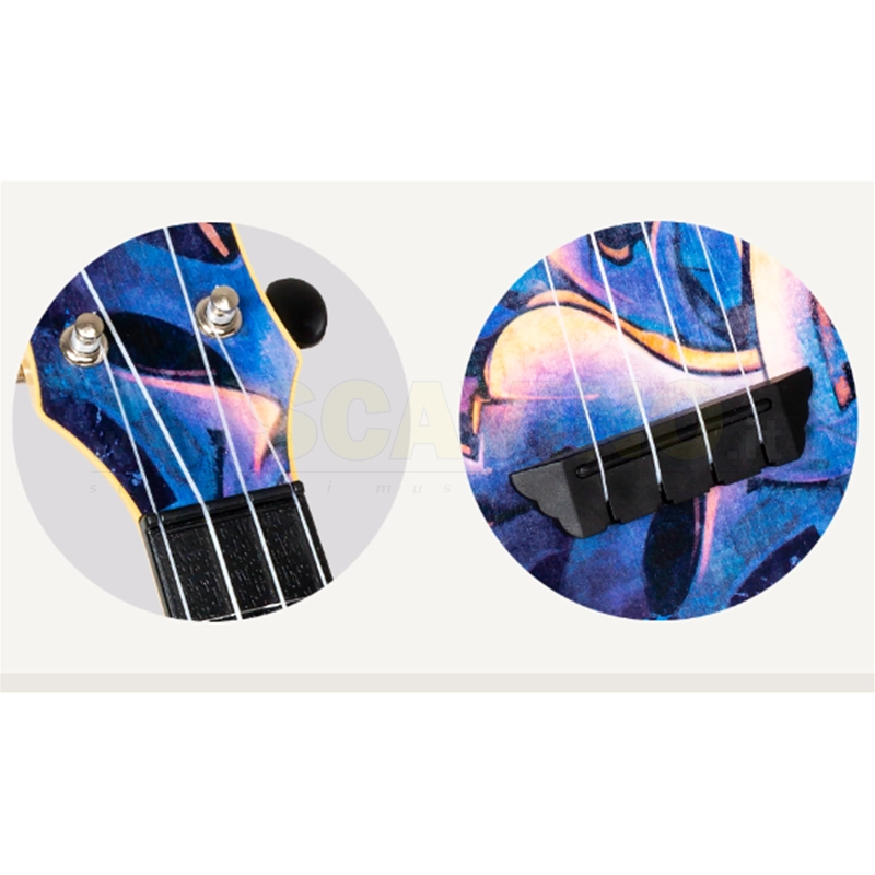 Flight TUS40 ABS Ukulele Soprano Graffiti Travel