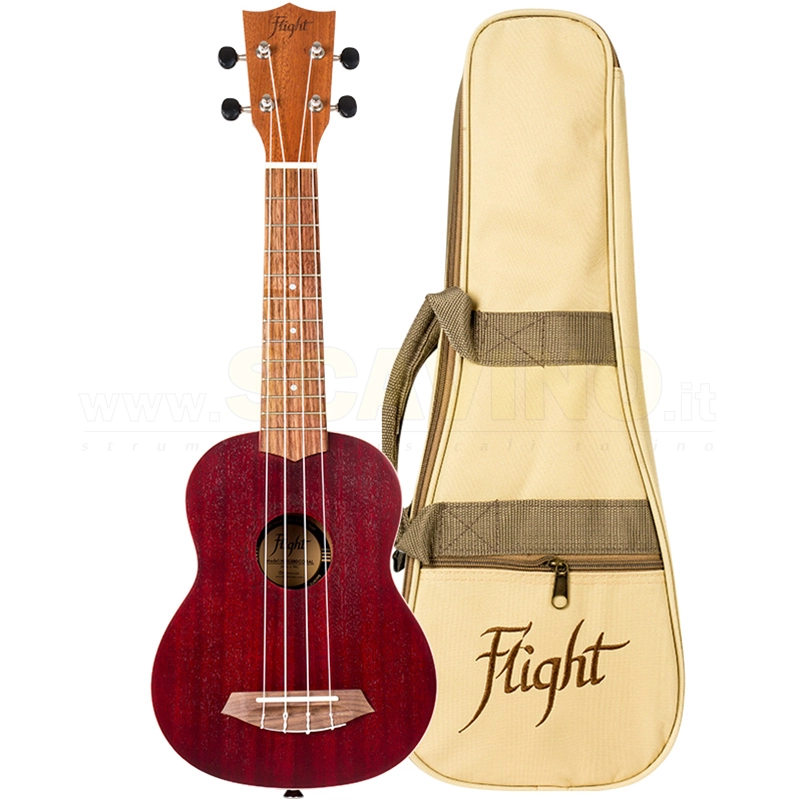 Flight NUS380 Coral Ukulele Soprano Gemstone