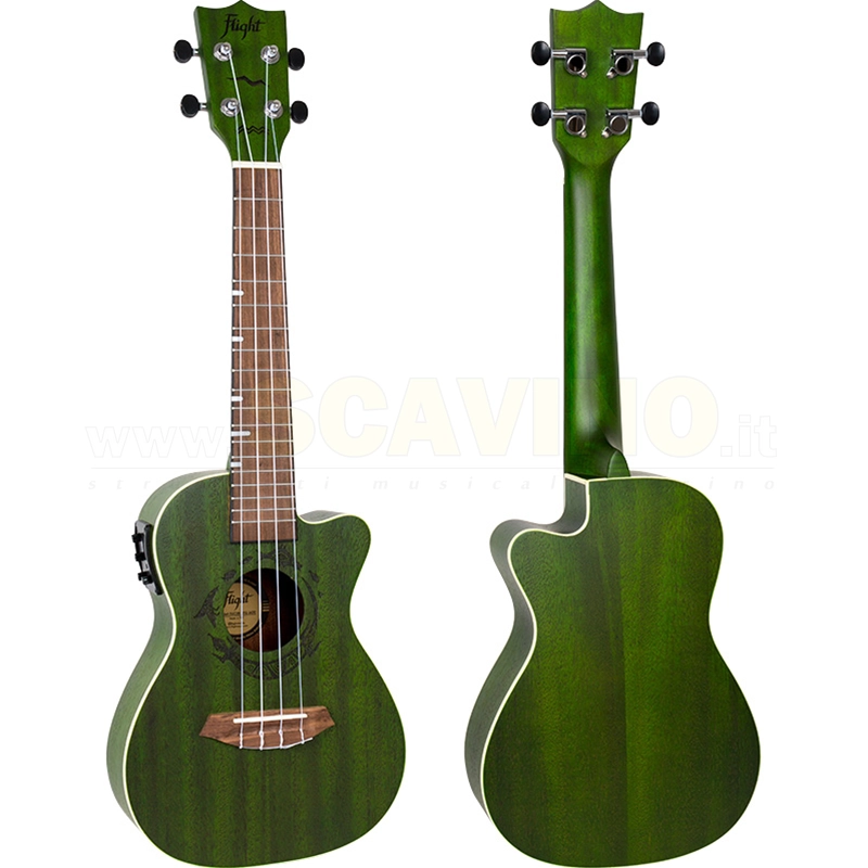 Flight DUC380 CEQ JADE Ukulele Concerto EQ Gemstone ALMDUC380JCEQ