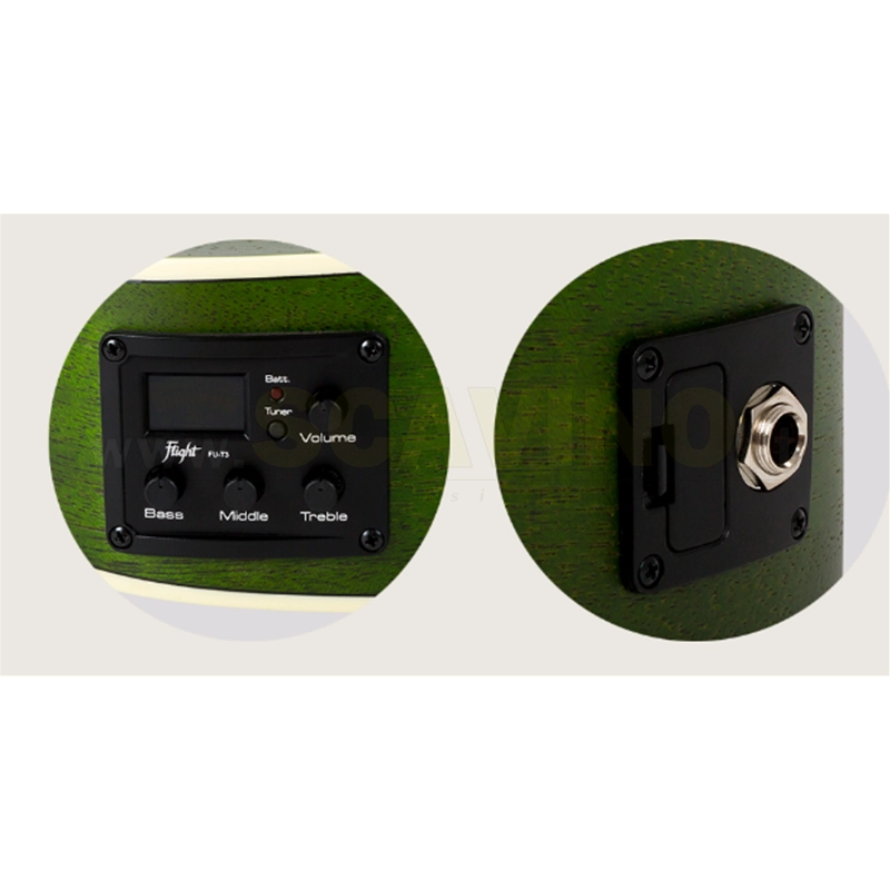 Flight DUC380 CEQ JADE Ukulele Concerto EQ Gemstone ALMDUC380JCEQ