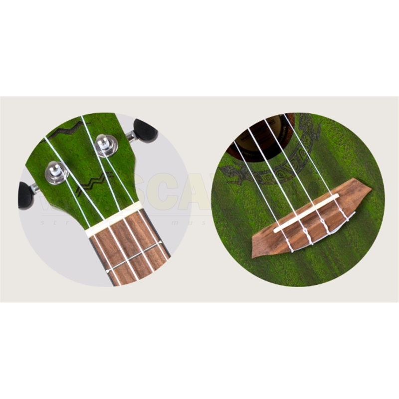 Flight DUC380 CEQ JADE Ukulele Concerto EQ Gemstone ALMDUC380JCEQ